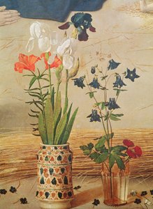 Bloemdetail, uit het centrale paneel van het Portinari Altaarstuk, ca.1479